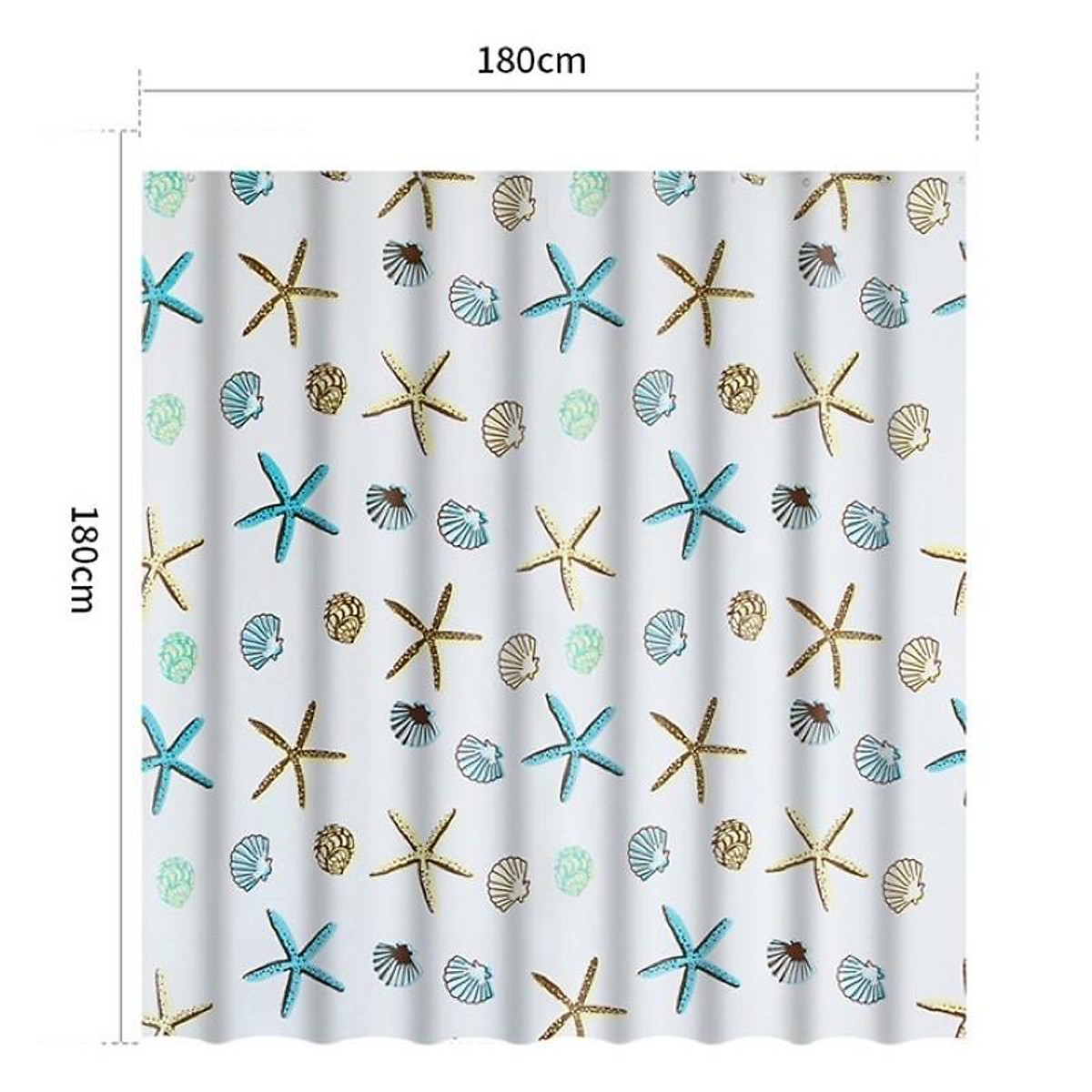 Rèm cửa phòng tắm 180 x 180 cm (vải trượt nước)